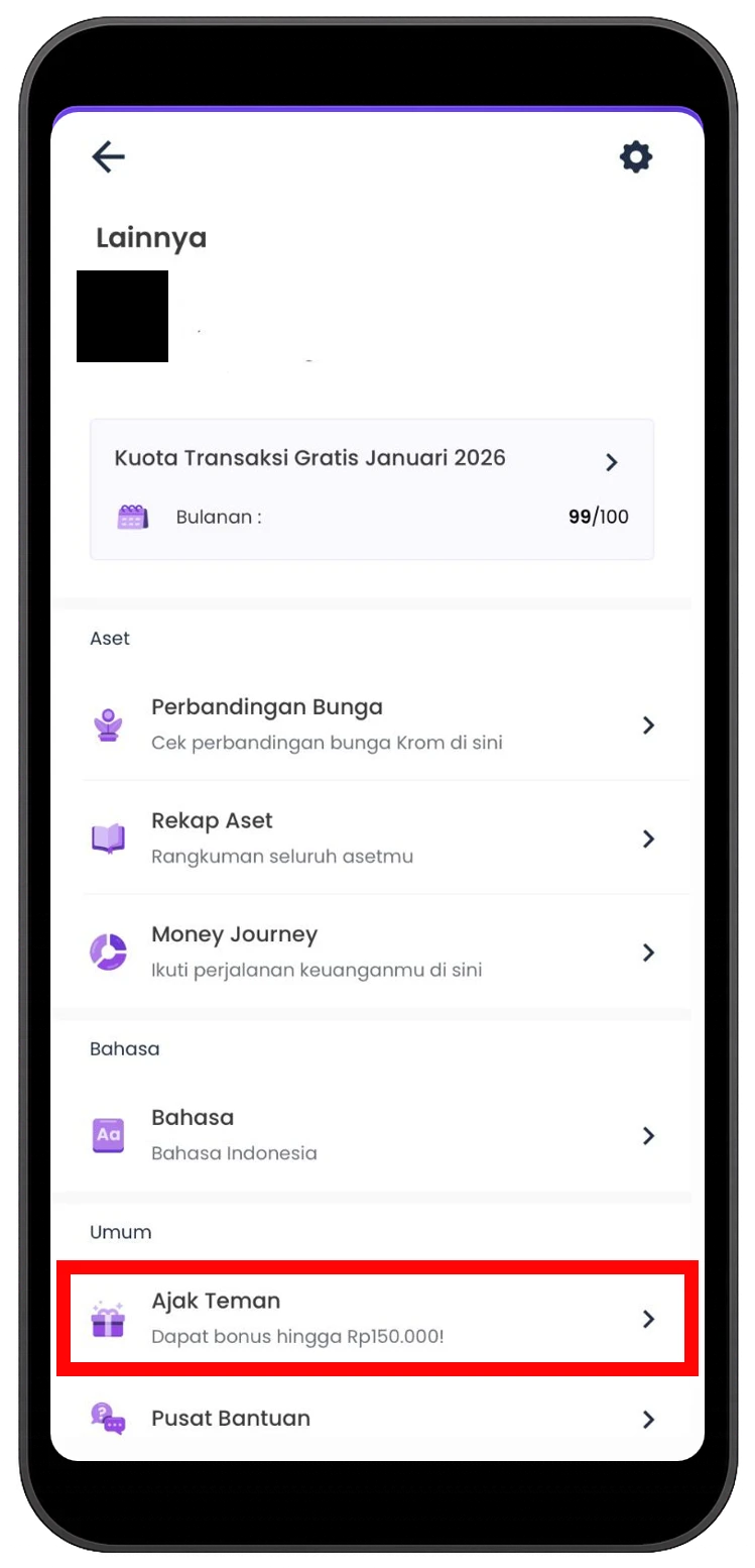 cara-dapat-kode-referral-krom-bank-tombol-ajak-teman