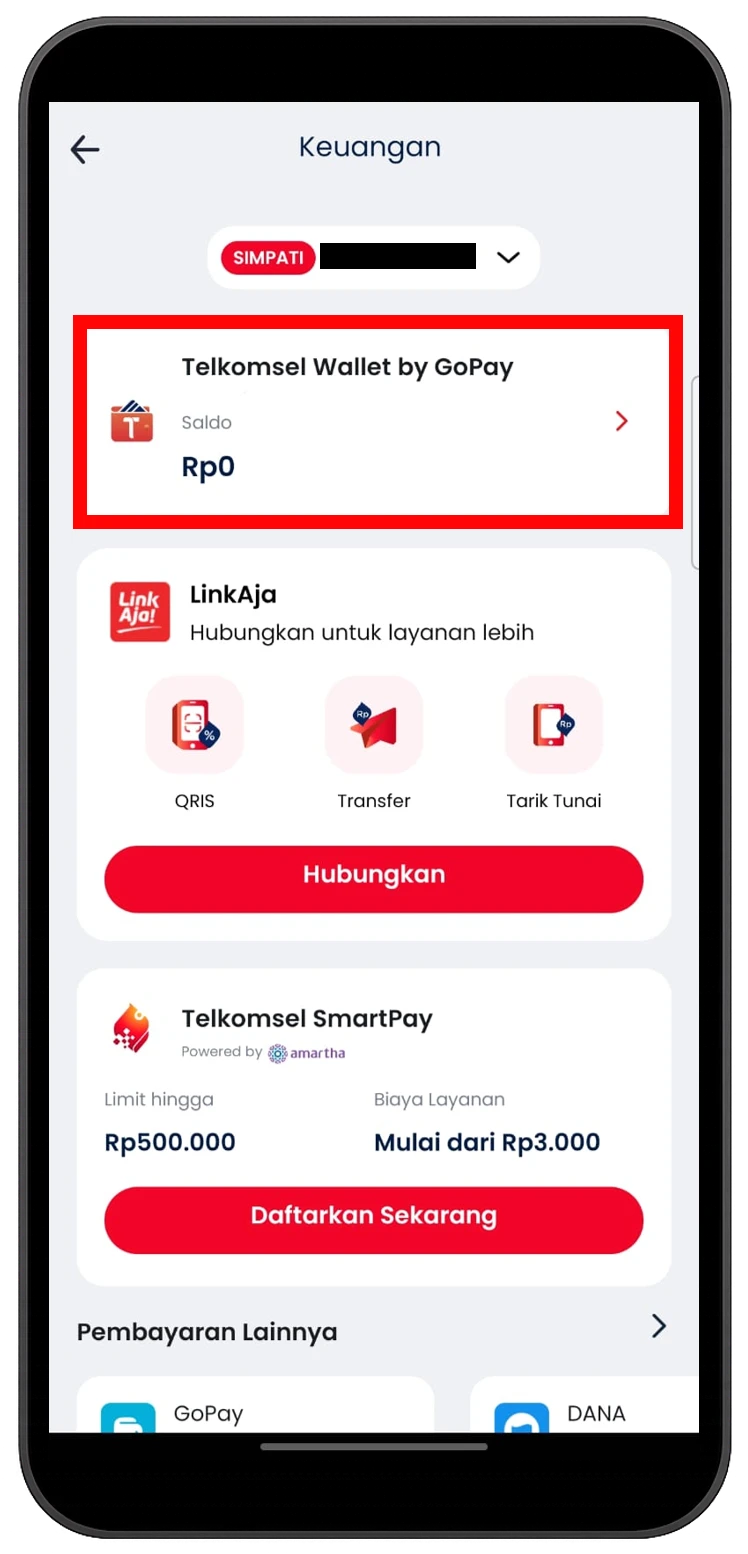 cara-akses-telkomsel-wallet-halaman-keuangan