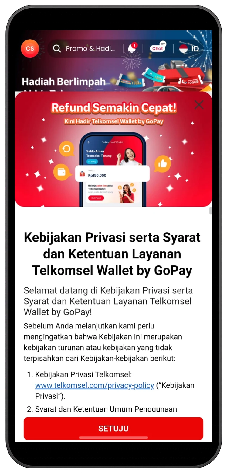 cara-akses-telkomsel-wallet-kebijakan-privasi